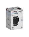 V-TAC LED Стенна Лампа Черна Квадрат IP44 - 93574 - 6