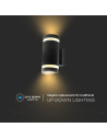 V-TAC LED Стенна Лампа Черна Кръг IP44 - 93573 - 5