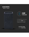 V-TAC Стенна Лампа 2 x G9 Бетон Тъмно Сив - 8694 - 2
