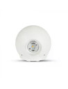V-TAC 8301 6W Стенна Лампа Бяла Кръг IP65 Две Посоки 3000К - 8301