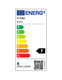 V-TAC 8301 6W Стенна Лампа Бяла Кръг IP65 Две Посоки 3000К - 8301 - Цена | LEDs4economy 2