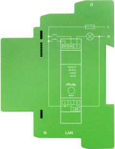 Shelly DIN Smart Димер Shelly PRO Dimmer 1PM 1x200VA за Умен Дом - Цена | LEDs4economy 2