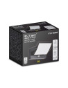 V-TAC 17W LED Стенна Лампа Сензор Черна 3000К IP65 - 2940 - 3