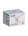 V-TAC 5W Аплик Бяло Тяло Кръг IP65 3000K - 217082 - 2