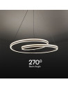 V-TAC 40W LED Пендел Дизайн Черно + Бяло Тяло - 23374 - 5