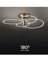V-TAC 36W LED Пендел Дизайн Злато + Черно Тяло - 23371 - 4