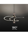 V-TAC 30W LED Пендел Дизайн Злато+ Черно Тяло - 23370 - 5