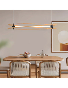V-TAC 15W LED Пендел Дизайн Дърво+Бяло Тяло L1200 - 23368 - Цена | LEDs4economy 2