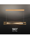 V-TAC 15W LED Пендел Дизайн Дърво+Бяло Тяло L1200 - 23368 - 5