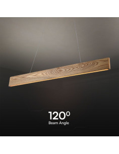 V-TAC 24W LED Пендел Дърво+Бяло Тяло L900*H40 - 23365 - Цена | LEDs4economy 2