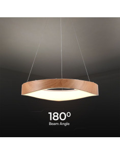 V-TAC 25W LED Пендел Дизайн Дърво+Бяло Тяло D500 - 23364 - Цена | LEDs4economy 2