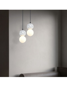 V-TAC LED Пендел Дизайн Мрамор + Стъкло Бяло Тяло - 23376 - Цена | LEDs4economy 2