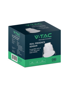 V-TAC COB Сензор За Присъствие 3м Радиус IP65 Бял IP65 - 23429 - Цена | LEDs4economy 2