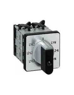 Legrand Пакетен превключвател 0-L1N-L2N-L3N-L1L2-L2L3-L3L1 3P 16A Ø22mm - 014652 - Цена | LEDs4economy