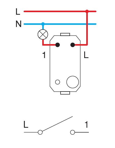 TEM Еднополюсен ключ 16A, цвят Хром, Edge  - SP10PC | 