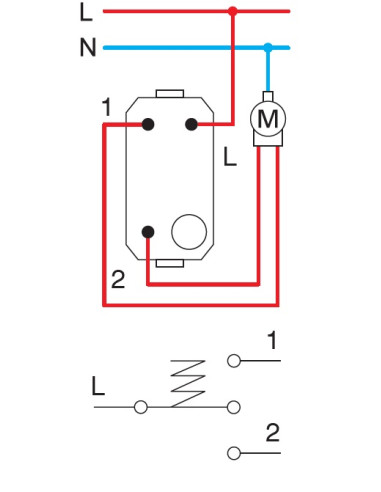 TEM Бутон за щори 16A, цвят Хром, Edge  - SP41PC | Leds4e