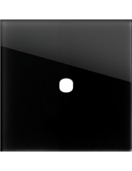 Рамка 1/2M, цвят Черно стъкло, Edge TEM