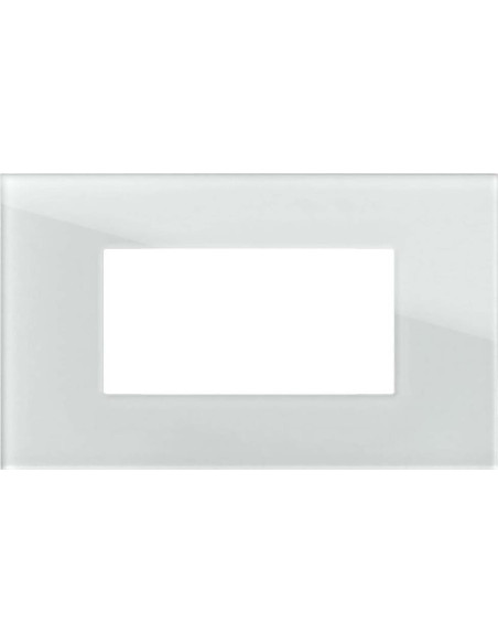 Рамка 4M, цвят Бяло стъкло, Modul Edge TEM
