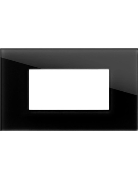 Рамка 4M, цвят Черно стъкло, Modul Edge TEM