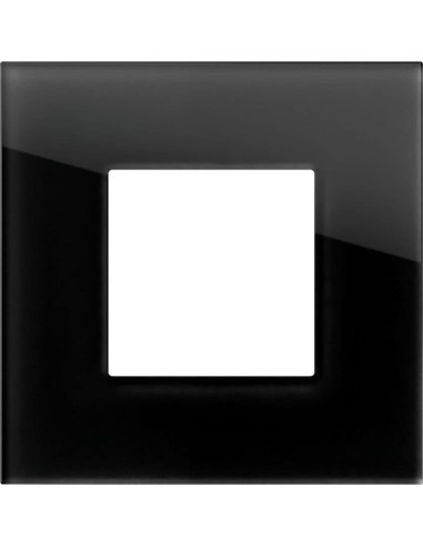 Рамка 2M, цвят Черно стъкло, Modul Edge TEM