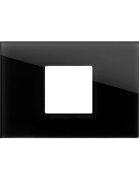 Рамка 2/3M, цвят Черно стъкло, Modul Edge TEM