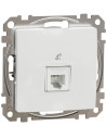 SE Розетка телефонна RJ11 цвят Бял Sedna - SDD111491 - Цена | LEDs4economy