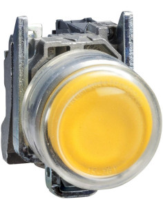 SE Бутон сглобен жълт 1NO със защитно капаче Ø22mm XB4 - XB4BP51 - Цена | LEDs4economy