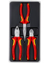 Knipex Комплект с 3 бр. клещи - комбинирани 180мм (K0306180), резачки 160мм (K7006160), дълъг остър връх 200мм (K2616200),  - K0 - 2