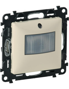 Legrand Датчик за движение PIR, 120°, обхват 8m @ h1.2m, LED ≤ 100W, без неутрала, цвят крем Valena Life - 752270A - Цена | LEDs