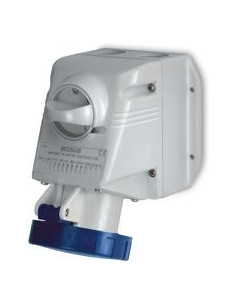 Scame Промишлен контакт с ключ 0/I 2P+Е 16A IP66 серия Optima модел Combi - 518.1653TS - Цена | LEDs4economy