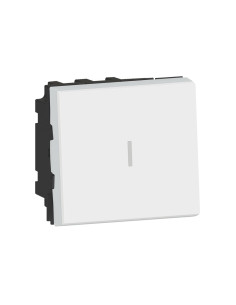 Legrand Кръстат ключ 2 мод. цвят бял Easy-Led Mosaic NEW - 077021L - Цена | LEDs4economy