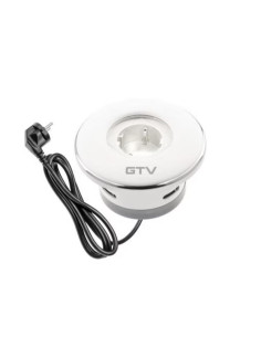 GTV AE-GM1SSHU-10 Pop-up контакт, вграден, с въртящ се капак, 1x шуко, 1,5m кабел, бял - Цена | LEDs4economy