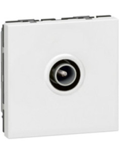 Legrand Розетка TV тип коаксиал 1dB 2 мод. цвят бял Mosaic - 078782E - Цена | LEDs4economy