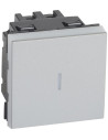 Legrand Кръстат ключ 2 мод. цвят алуминий Easy-Led Mosaic NEW - 079221L - Цена | LEDs4economy