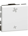 Legrand Ключ за вентилатор 2 мод. цвят бял Mosaic NEW - 077027L - Цена | LEDs4economy