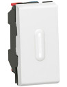 Legrand Бутон с индикация 1 мод. цвят бял Mosaic NEW - 077033L - Цена | LEDs4economy