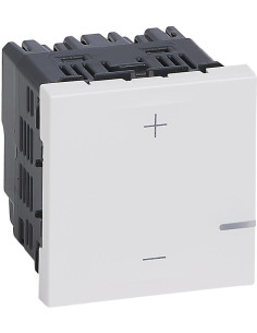 Legrand Димер бутонен R3-400W L3-400VA LED3-125VA цвят бял Mosaic - 078407A - Цена | LEDs4economy