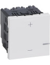 Legrand Димер бутонен R3-400W L3-400VA LED3-125VA цвят бял Mosaic - 078407A - Цена | LEDs4economy