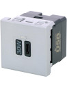Legrand Розетка USB за зареждане тип C Power Delivery 30W 2 мод. цвят Алуминий Mosaic - 079385L - Цена | LEDs4economy