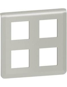 Legrand Лицева рамка 2x2x2 мод. цвят алуминий Mosaic NEW - 079338L - Цена | LEDs4economy