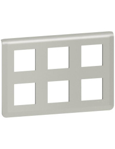 Legrand Лицева рамка 2x3x2 мод. цвят алуминий Mosaic NEW - 079332L - Цена | LEDs4economy