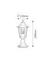 Rabalux Velence Външни стоящи лампи IP43 E27 1x MAX 60W 8206 - 3