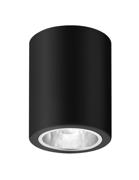 2055 Kobald, вътрешна алуминиева лампа за таван, светлина надолу D9xH11cm, E27 /G45 /1xMAX 25W, матово черно/хром