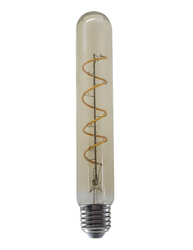 Филаментна LED крушка, E27 T30, 5W, 300lm,3000K, кехлибарен цвят