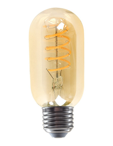 Филаментна LED крушка, E27 T45, 4W, 250lm,3000K, кехлибарен цвят
