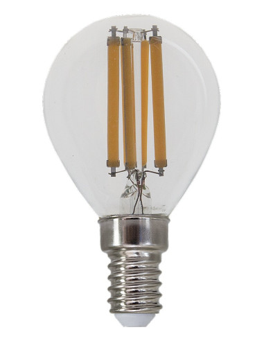 Филаментна LED крушка, E14 G45, 6W, 850lm, 4000K