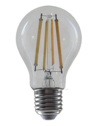 Филаментна LED крушка, E27 A60, 8W, 1050lm, 4000K