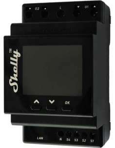 Shelly DIN Smart Импулсно реле 2х щори 16A (40A) с мерител Shelly PRO Dual Cover PM за Умен Дом - Цена | LEDs4economy
