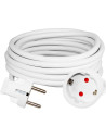 COMMEL Удължител 4 метра кабел H05VV-F 3G1.5мм2 бял - C220-504X - Цена | LEDs4economy