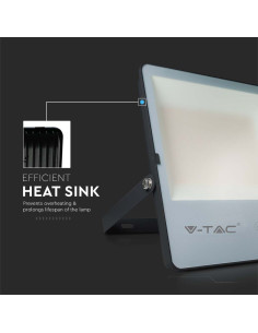 V-TAC 200W LED Прожектор SMD Черно Тяло 4000K 185 lm/W - 20457 - Цена | LEDs4economy 2